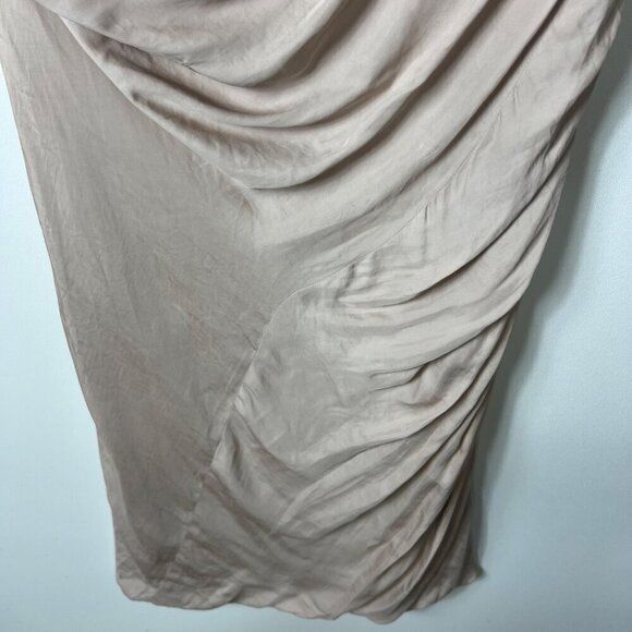 All saints Japanese cloth silk pink dress women’s size 6 - Picture 3 of 13